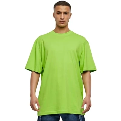 Afbeelding van Urban Classics Basic Lang T shirt voor heren met ronde hals (pak van 1), limoengroen