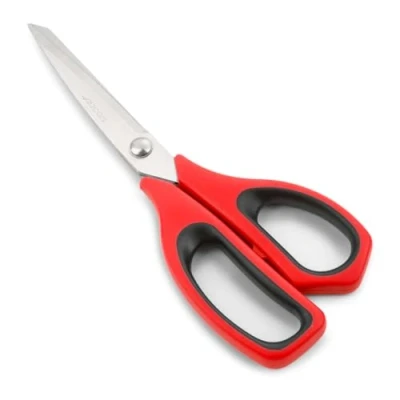 Afbeelding van Arcos Serie Prochef Keukenschaar, lemmet van roestvrij staal, 240 mm, handvat polypropyleen, kleur rood en zwart