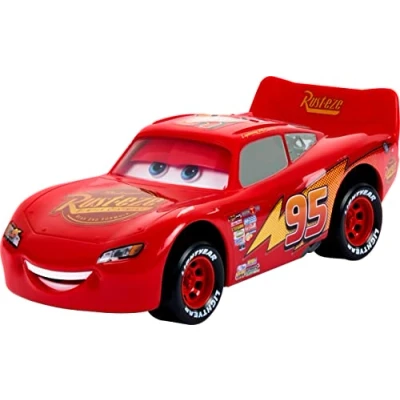 Afbeelding van Mattel Disney Pixar Cars kleine auto Mcqueen in beweging met beweegbare ogen en mond voor modulaire gezichtsuitdrukkingen, om te verzamelen, speelgoed kinderen, vanaf 3 jaar, HPH64