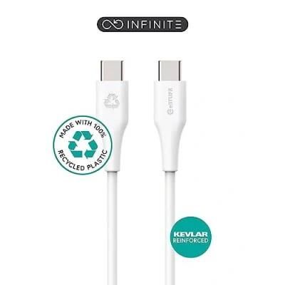 Afbeelding van eSTUFF ES604170, 1 m, USB C, 2.0, 0,48 Gbit/s, Wit