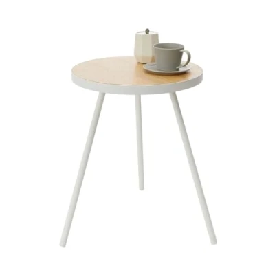 Afbeelding van Yamazaki Bijzettafel Rond Tower White