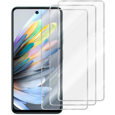 Afbeelding van Cadorabo 3x Screenprotector geschikt voor ZTE Blade A75 5G Beschermende Pantser Film in KRISTALHELDER Getemperd (Tempered) Display beschermend glas 9H hardheid met 3D Touch
