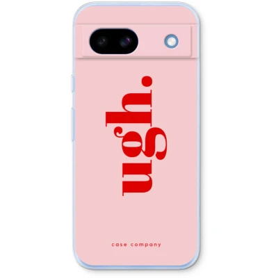 Afbeelding van Case Company® hoesje geschikt voor Google Pixel 8a Ugh Soft Cover Telefoonhoesje Bescherming aan alle Kanten en Schermrand