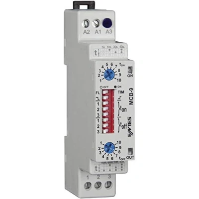 Afbeelding van ENTES 101585 MCB 9 Tijdrelais Multifunctioneel 24 V/DC, V/AC, 230 V/AC 1 stuk(s) Tijdsduur: 0.1 s 30 h 1x wisselcontact