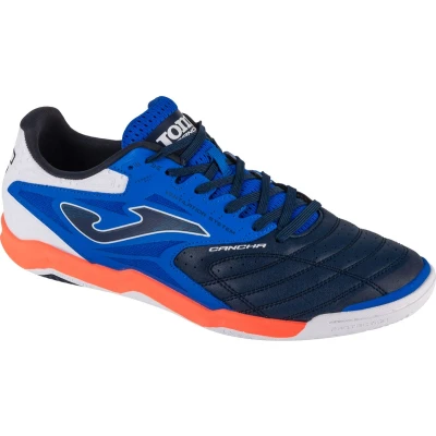 Afbeelding van Joma Cancha Zaalvoetbalschoenen, Heren, Maat: 45, Blue/black/white Imitatieleer/ textiel