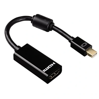 Afbeelding van Hama 00053768 DisplayPort / HDMI Adapter [1x Mini stekker 1x bus] Zwart