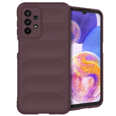 Afbeelding van iMoshion Hoesje Geschikt voor Samsung Galaxy A23 (5G) Siliconen EasyGrip Backcover Aubergine