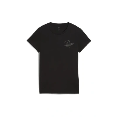Afbeelding van Puma Tshirt print, Dames, Maat: Small, Black