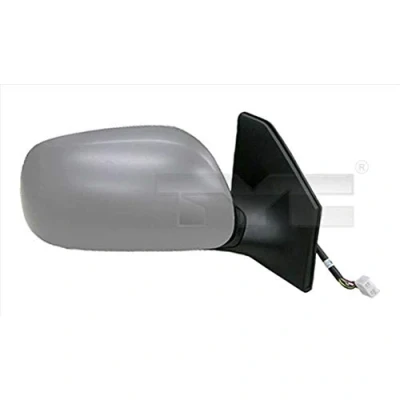 Afbeelding van Buitenspiegel Tyc 336 0075 rechts Met grondlaag Zwart voor elek. spiegelverstelling, Bol vormig, Te verwarmen TOYOTA: Avensis II Station Wagon