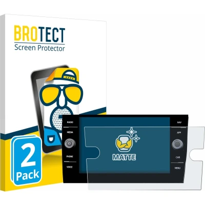 Afbeelding van BROTECT Screenprotector voor Volkswagen Taigo Discover Media 8 2023 Folie Beschermfolie matte (2 Stuks)