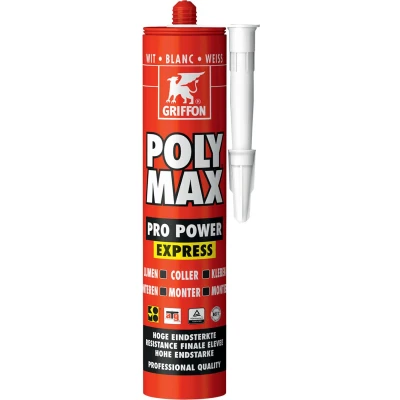 Afbeelding van Griffon polymax hightack wit 425 gr, wit, koker