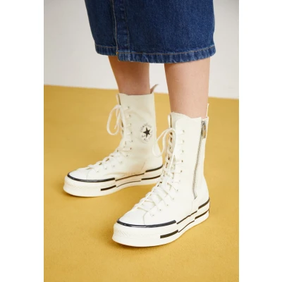 Afbeelding van Converse Chuck 70 PLUS XHI Sneakers hoog, Dames, Maat: 39, Egret/black Textiel