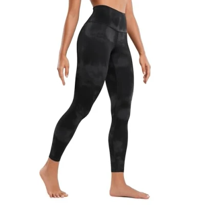 Afbeelding van CRZ YOGA Damespanty, hoge taille, sportlegging, thermische broek met zakken, 71 cm