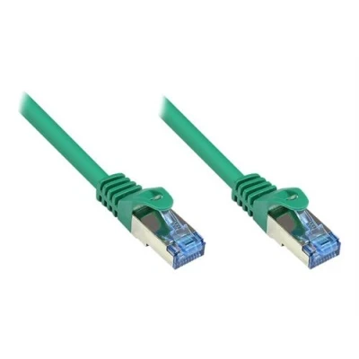 Image de Good Connections Cordon de raccordement RJ 45 (M) pour 50 m SFTP, PiMF CAT 6a démarré, sans halogène, crochet vert