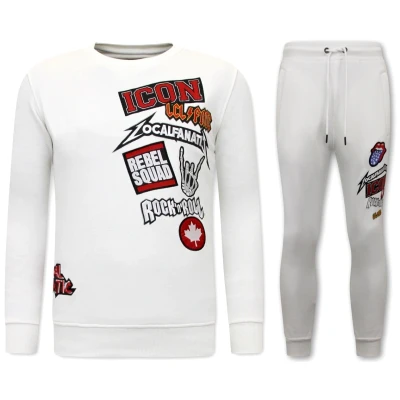 Afbeelding van Joggingpak Heren ICON Rocks Wit Maat M