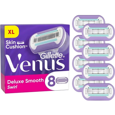 Afbeelding van Gillette Venus Deluxe Smooth Swirl Scheermesjes 8 Stuks