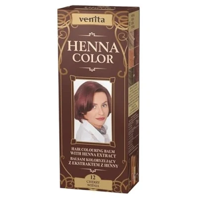 Afbeelding van Henna Color 12 Cherry Haarverf, balsem, kippenkleur, echt haarkleur, Eco