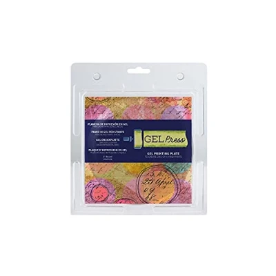 Afbeelding van Gel Press Printing Plaat Rond 15cm voor het Monoprinten van Kaarten en Scrapbook lay outs