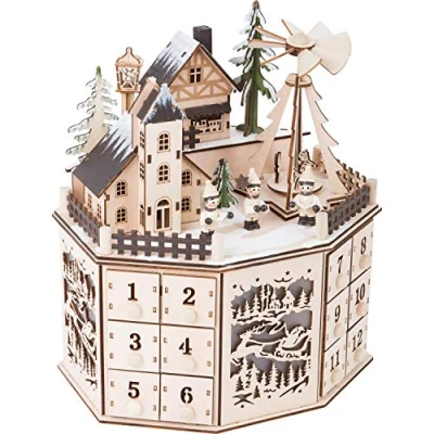 Afbeelding van Small Foot Houten Adventskalender Kerst Landschap