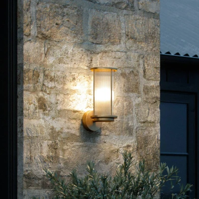 Afbeelding van Buitenwandlamp Linton, messing