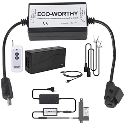 Afbeelding van DCHOUSE lineaire actuator DC8 30 V 5 A draadloze afstandsbediening motorbesturingsset met 12 AC/DC adapter voor