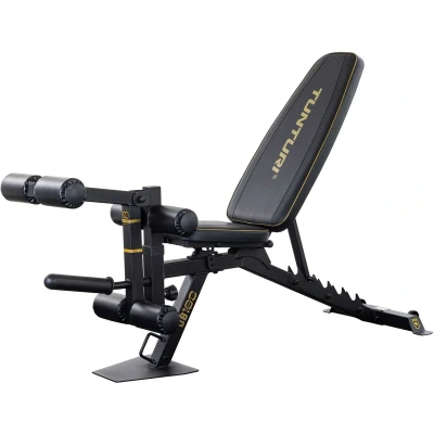 Afbeelding van Tunturi Centuri UB100 Halterbank verstelbaar Fitnessbank belastbaar tot 200kg Trainingsbank, buikspierbank &amp; leg extension in één