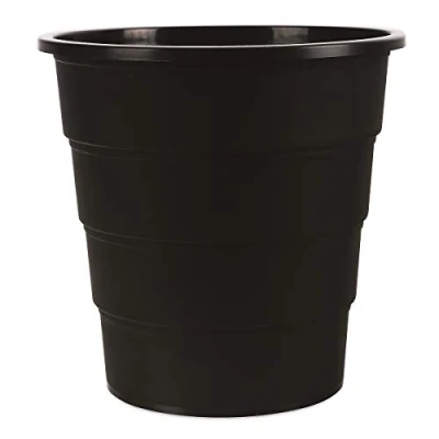 Afbeelding van Office Products Model 19054621 05 prullenbak rond 16 liter, kunststof, elegant en praktisch, 30,8 x 31 cm, zwart