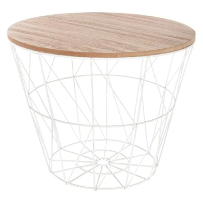 Image de Table d&#039;appoint D38 Kumi blanc Atmosphera