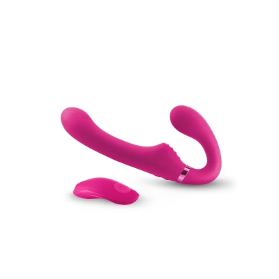 Afbeelding van Strap on Vibrator ShiShi Midnight Rider Roze