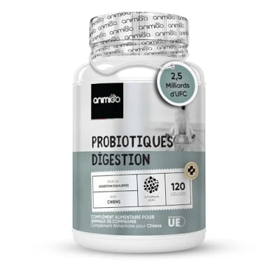 Afbeelding van Probiotica capsules voor Honden 120 breekbare puur hond tegen jeuk darmflora darmen Anti van animigo