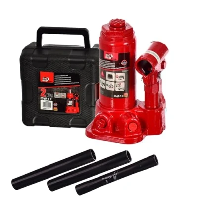 Afbeelding van 2 TON Autokrik, hydraulische liftende krik, voor bestelwagen, boot, vrachtwagen, caravan, met koffer