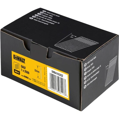 Afbeelding van DeWalt DNBA1632GZ Gegalvaniseerde Brads schuin 20 16 Gauge 1.6x32mm (2500st)