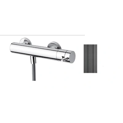 Afbeelding van Waterevolution Flow douchethermostaat met douchegarnituur PVD gun Metal T140TGME
