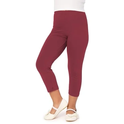 Afbeelding van Merry Style Meisjes Leggings Sport Vrijetijdsbroek Capri Katoen MS MS10 226 LE Wijnrood 152