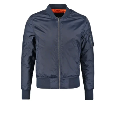 Afbeelding van Urban Classics Basic Bomberjacks, Heren, Maat: Small, Navy