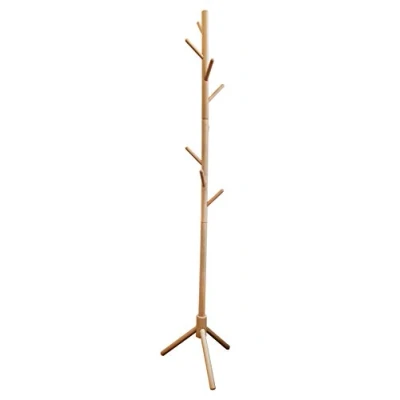 Afbeelding van Unilux Mikado kapstok op poten in boomvorm met 8 kledinghaken, 175 x 35 cm, beukenhout
