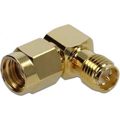 Afbeelding van RP SMA (m) (v) haakse adapter 50 Ohm / 10 GHz