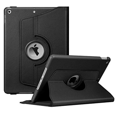 Afbeelding van Fintie Hoes voor iPad 10.2 inch 9. Generatie / 8. Gen 7. (Modell 2021/2020/2019) met Pencil Houder, 360 Graden Roteren Stand Beschermhoes Automatische Slaap waak Functie, Zwart