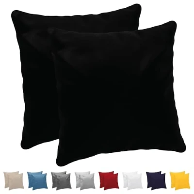 Afbeelding van Dreamzie Kussensloop, 50 x cm, (2 stuks), 100% katoen jersey, 150 g/m², beige, kussensloop katoen, duurzame en hypoallergene kussenovertrek voor hoofdkussens