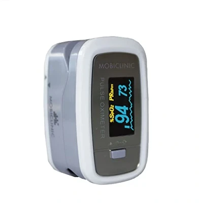 Afbeelding van Mobiclinic PX 01 Saturatiemeter Vinger Pulse Oximeter Zuurstof meter OLED scherm met plestimografische golf