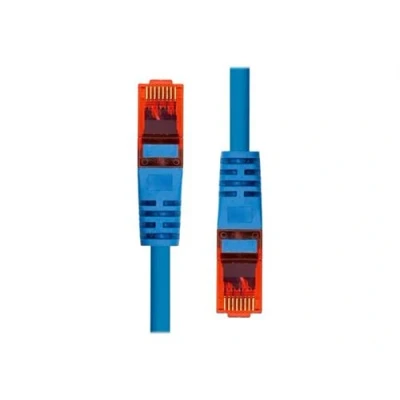Image de ProXtend Cordon de raccordement RJ 45 (M) pour 5 m mm UTP CAT 6 IEEE 802.3af démarré, sans crochet, bloqué bleu