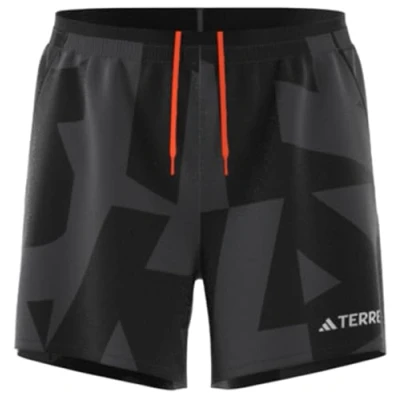 Afbeelding van Adidas Terrex Multi Light Printed Korte broeken, Heren, Maat: Lx5&quot;, Semi lucid blue/pure ruby/semi impact orange/warm clay
