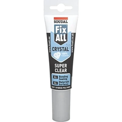 Afbeelding van Soudal Fix All Crystal super transparante zelfklevende afdichtmiddel, 125 ml