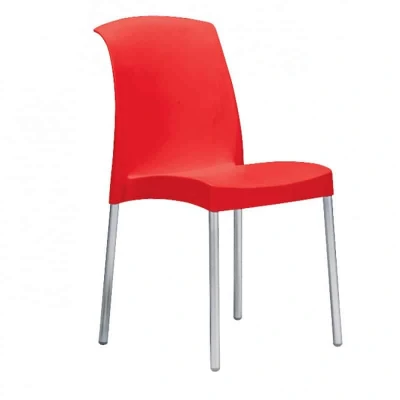 Afbeelding van Design kantinestoel of tuinstoel Jenny Rood