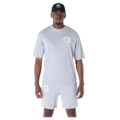 Afbeelding van New Era NBA Brooklyn NETS League Essentials Oversized TEE Fanartikel, Heren, Maat: Medium, Grey