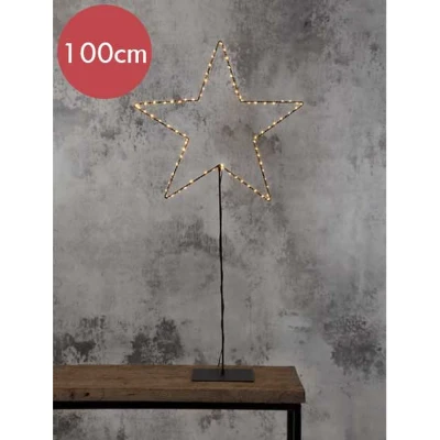 Afbeelding van Tafellamp &quot;Ster&quot; 100cm lichtkleur: Warm Wit met stekker Kerstdecoratie