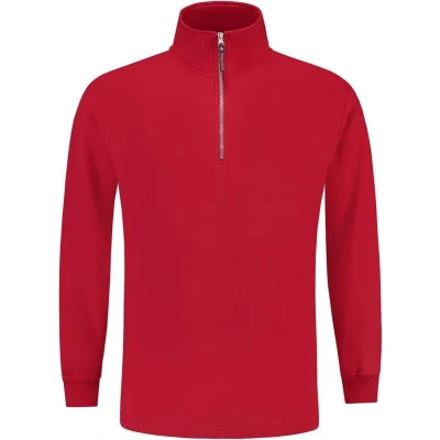 Afbeelding van Tricorp Sweater Ritskraag Casual Rood Maat 3XL