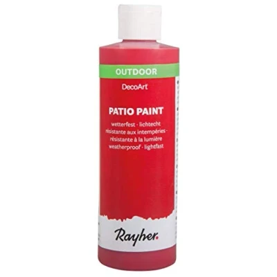 Image de Peinture pour l&#039;extérieur patio paint rouge cerise 236 ml decoart