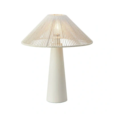 Afbeelding van Favoro tafellamp, crème, hoogte 50 cm, keramiek, textiel