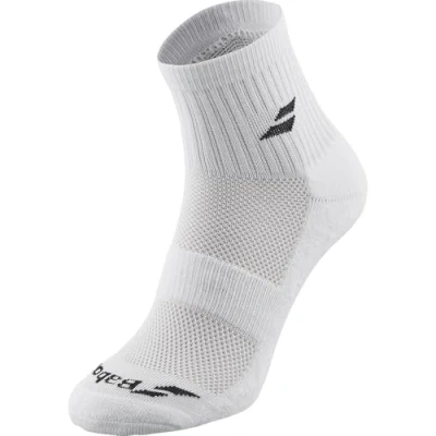 Afbeelding van Babolat quarter 3 pair pack / half hoge sportsokken wit maat 43/46
